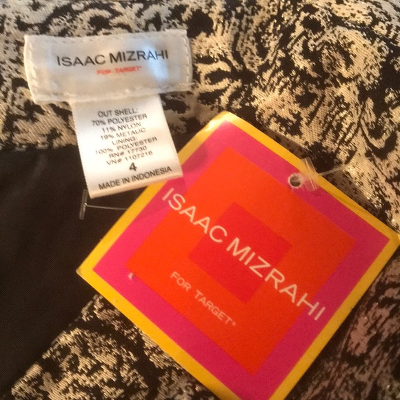 NWT Issac Mizrahi - Black/metallic gold print, 4 - Picture 3 of 4
